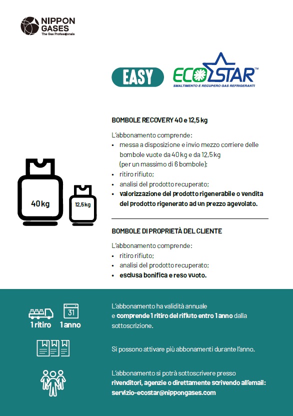 servizio Easy Ecostar della Nippon Gases